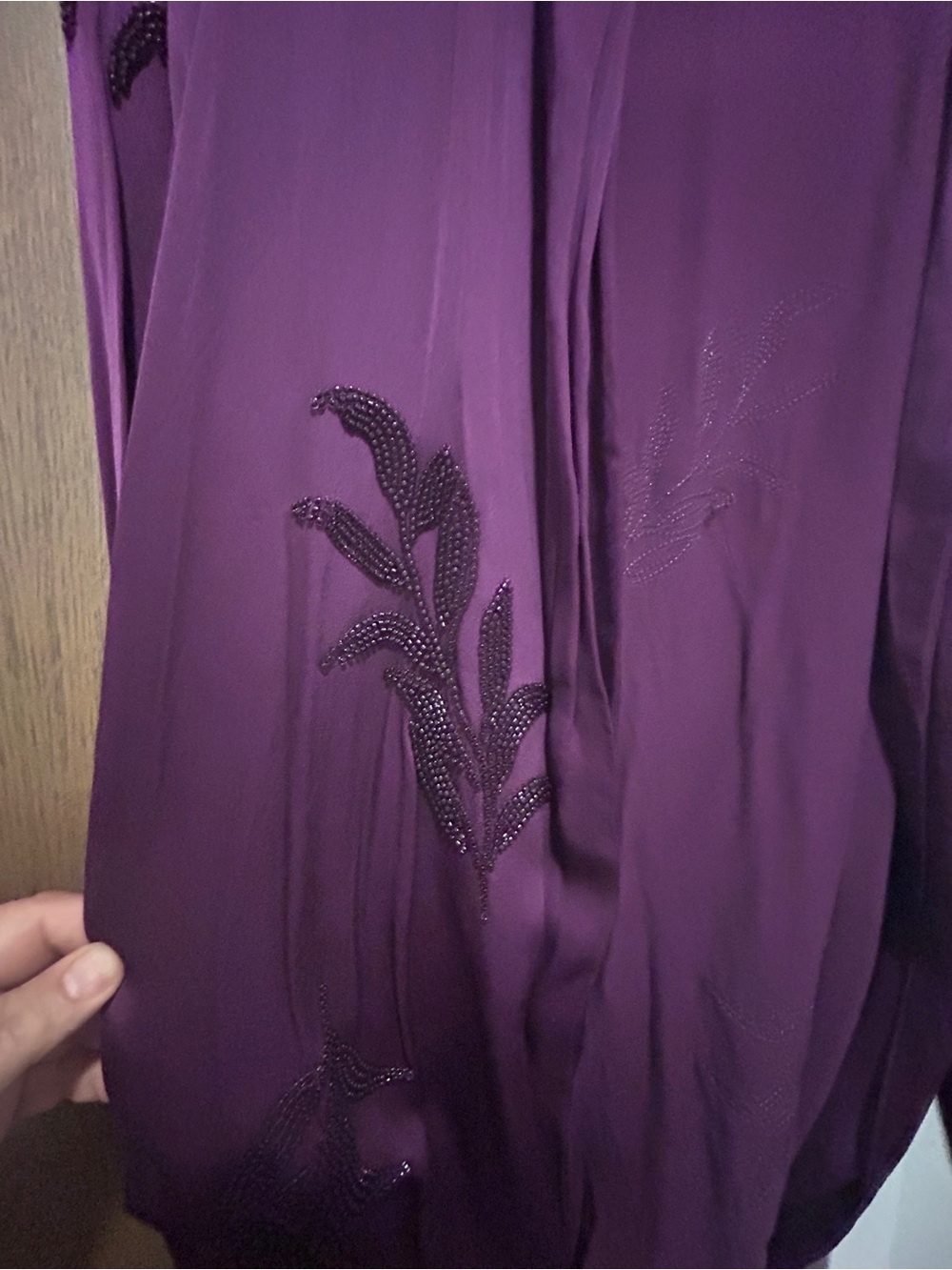 ZARA BELT EMBROIDERED KIMONO JACKET BLAZER BEADED - Picture 3 of 5